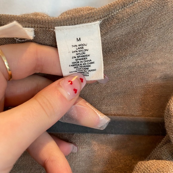 Brown 3/4 length sleeved top Anthropologie - Picture 2 of 4